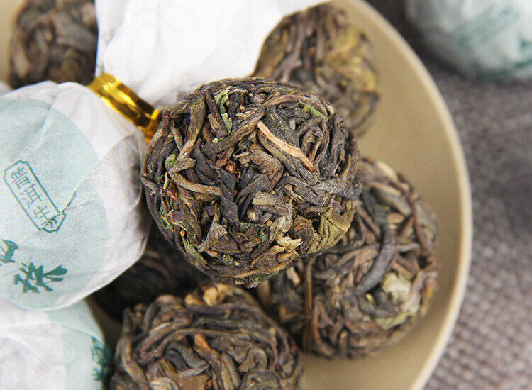 HelloYoung Glutinous Rice Fragrance Pu'er Raw Tea Dragon Pearl 500g Pu'er Tea Tuocha