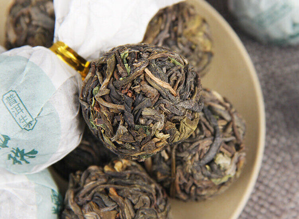 HelloYoung Glutinous Rice Fragrance Pu'er Raw Tea Dragon Pearl 500g Pu'er Tea Tuocha