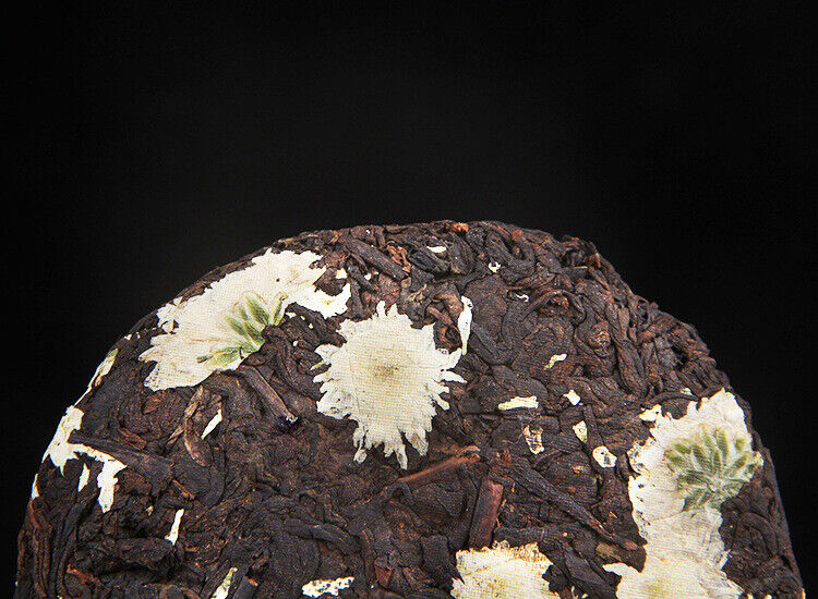 HelloYoung 100g Pu'er Chrysanthemum Tea Tea Cake Fragrant Chrysanthemum Ripe Tea
