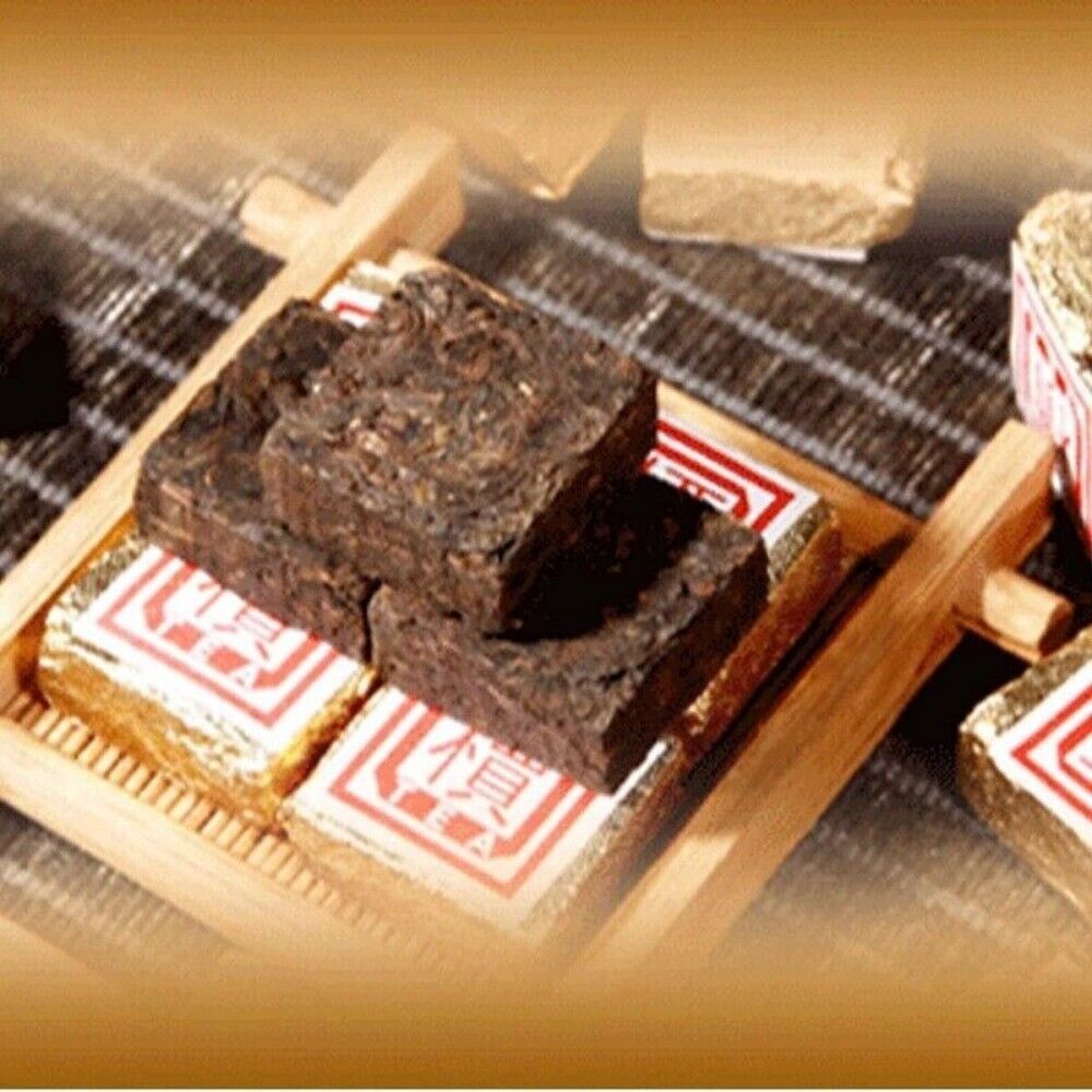 Organic Yunnan Cooked Pu-erh Brick Tea 50g-500g Bohai Square Mini Ripe Puer Bulk
