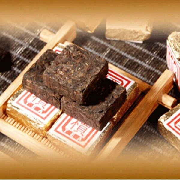 Organic Yunnan Cooked Pu-erh Brick Tea 50g-500g Bohai Square Mini Ripe Puer Bulk