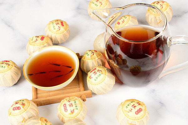 HelloYoung 500g High Quality Yunnan Pu'er Tea Ripe Tea Pu'er