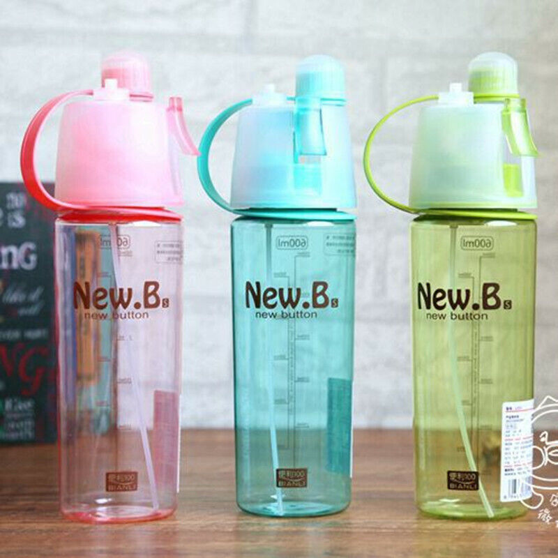 Sports Plastic Tea Cup Sport Spray Bottles Water Bottle Outdoor Shaker Drinkware
