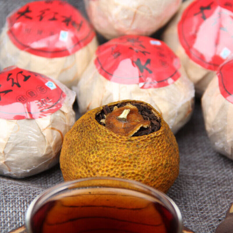 HelloYoung Natural Tangerine Peel Pu'er Tea Big Red Mandarin Pu-Erh Menghai Black Tea 500g