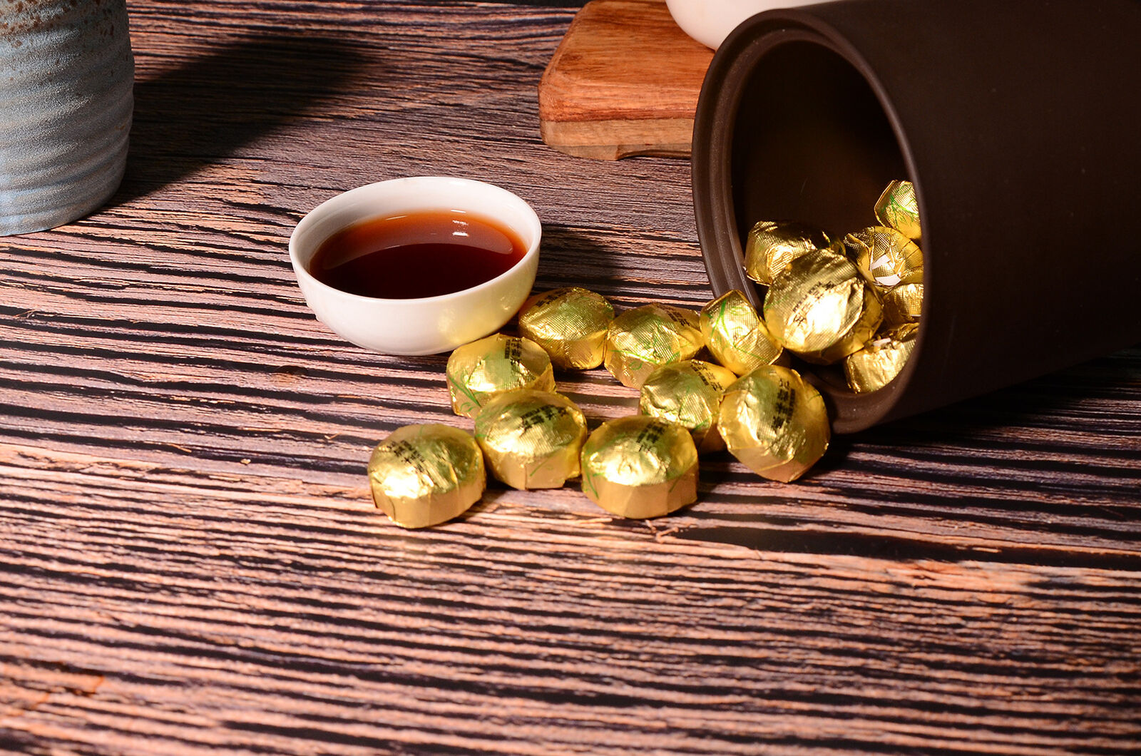 HelloYoung 500g Golden Classics Mini Tuocha Original Flavor Ripe Tea Yunnan Pu'er Tea