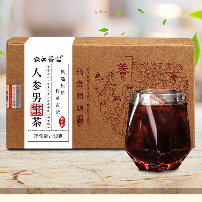 Ginseng Five Treasure Men’s Tea Triangular Bags Health Support Main image