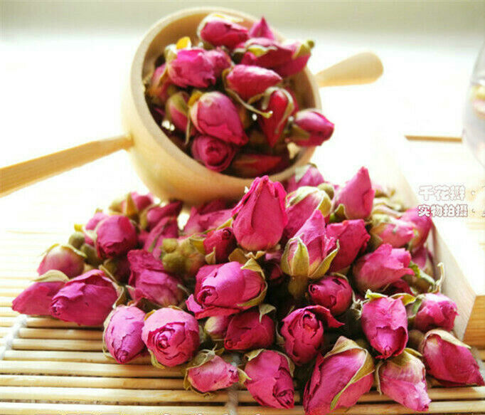HelloYoung Healthy Drink Dried Rose Buds Tea Organic First Class Fragrant Flower Tea 50g Secondary image