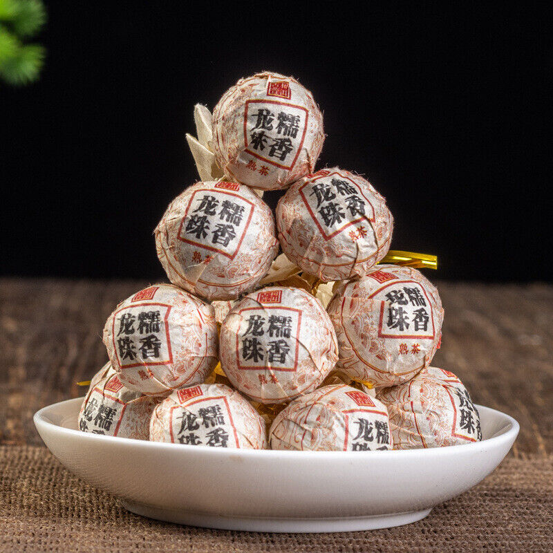 500G Yunnan Pu'er Tea Glutinous Fragrant Xiaotuo Old Ripe Tea Dragon Ball Tea