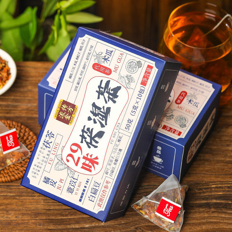 29 Flavours Poria Tea Triangular Tea Bag Non-Dampness Clear Tea Fu Dampness Tea
