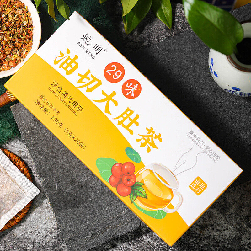 HelloYoung 100g 29 flavors oil-cut potbelly tea ingredients combination non-fat stream tea