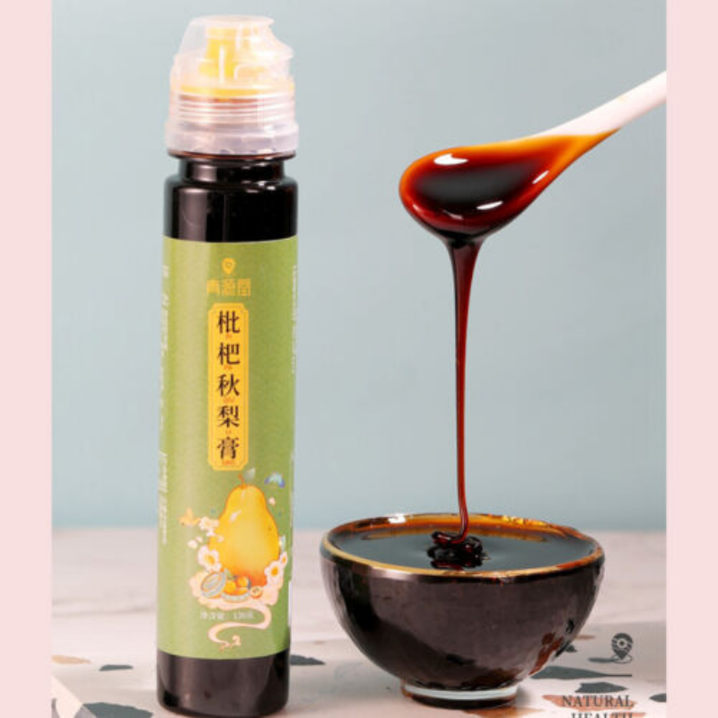 Loquat Autumn Pear Paste Moisturize Throat 130g Pipa Qiu Li Gao枇杷秋梨膏 青源堂雪梨膏 润喉润肺