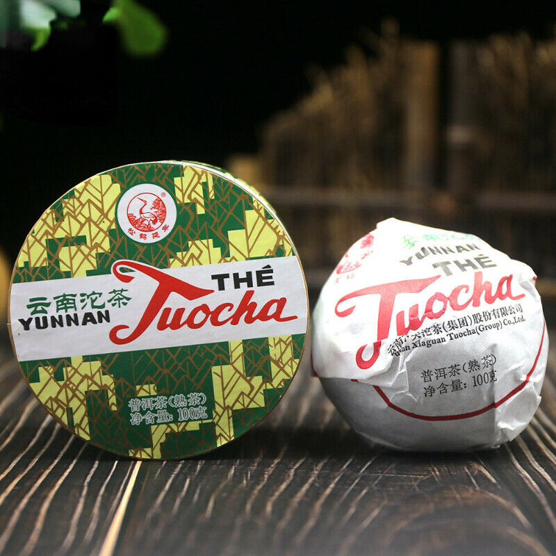 HelloYoung 100g Pu Erh Tuo Cha Xiao Fa Tuo Xiaguan Yunnan Tuocha Ripe Pure Tea