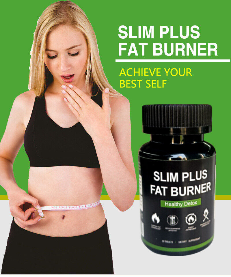 100% Authentic Organic Slim Plus - Fat Burner & Detox Slimming Capsules