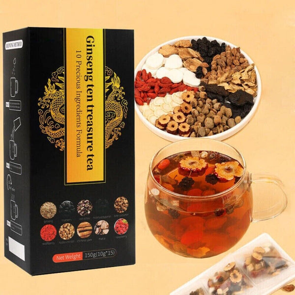 Kidney Health Tea Ginseng Ten Treasure Chinese Herbal