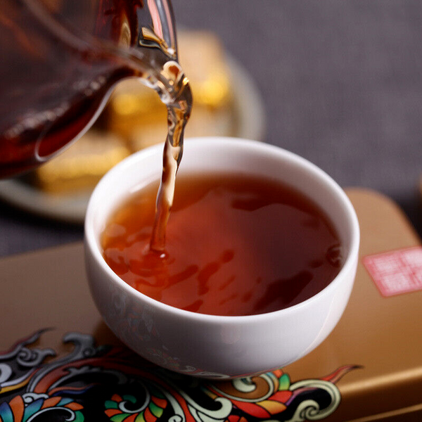 Yunnan Pu-erh Tea Aged Pu-erh Highly Aromatic Ripe Tea Leaves Small Bricks 250g