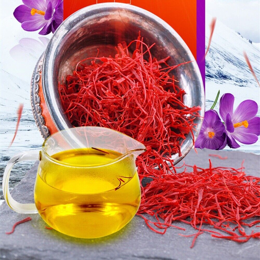 Premium Saffron Stigma Tea 1g Chinese Herbal Tonic Crocus Flower Main image