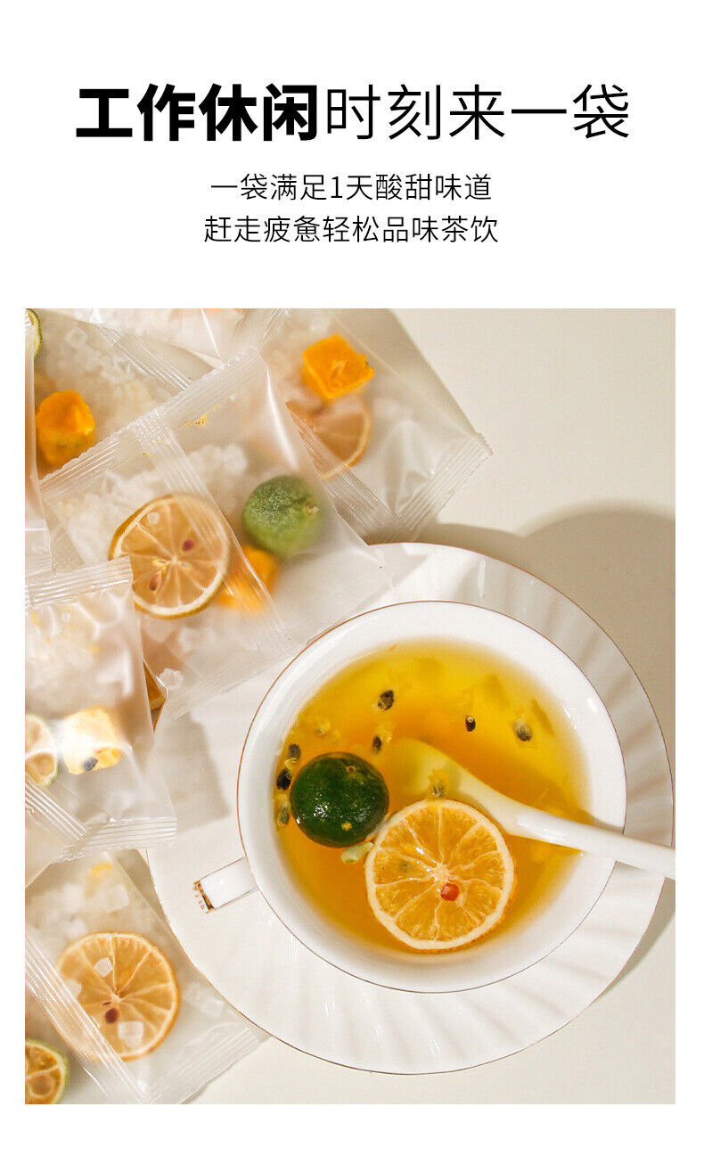 Green Tangerine Lemon Passion Fruit Tea: Summer Cold Brew