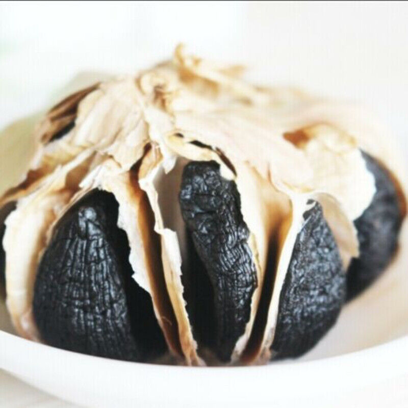 HelloYoung 500g/12 Pcs Organic Fermented Black Garlic 120 Days Regulate Blood Sugar Balance Secondary image