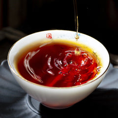 HelloYoung Lao Banzhang Puerh Ripe Tea Cake Menghai Brown Mountain Seven Cakes 357g/12.59oz