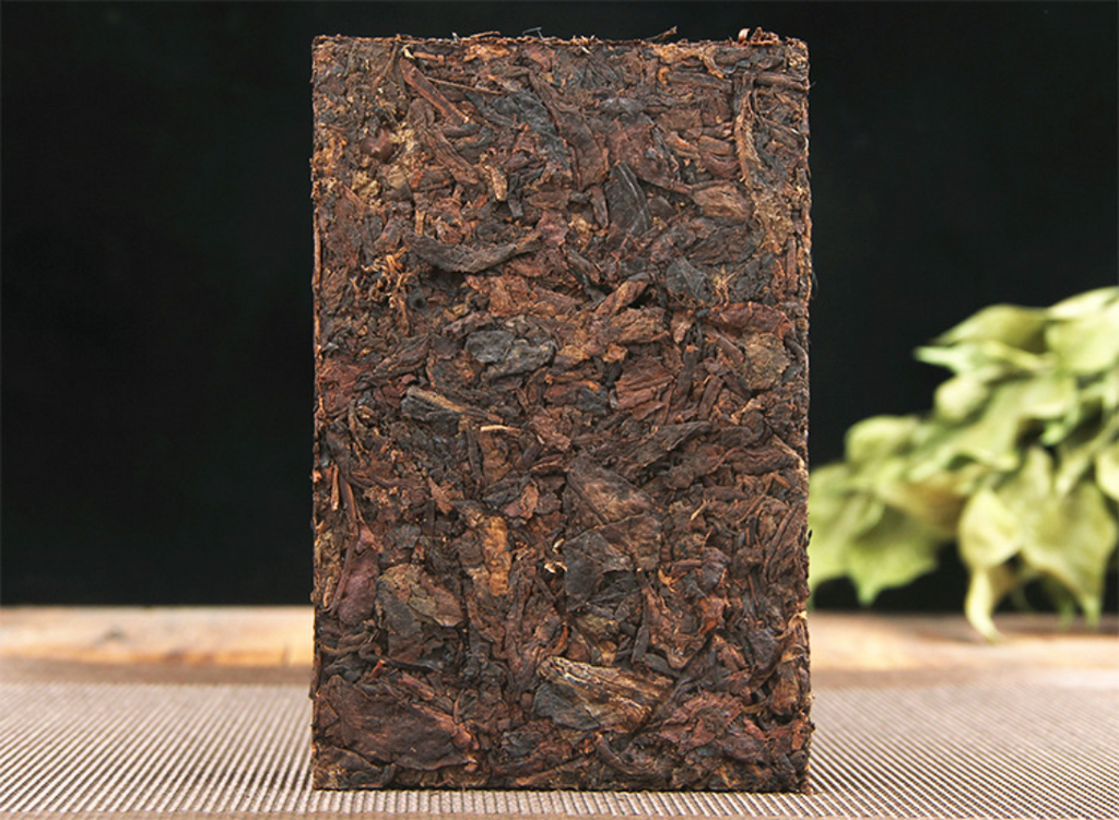 HelloYoung Puerh Tea Ripe Tea Brick Tea Date Fragrant Brick Big Leaf Old Tea Tea