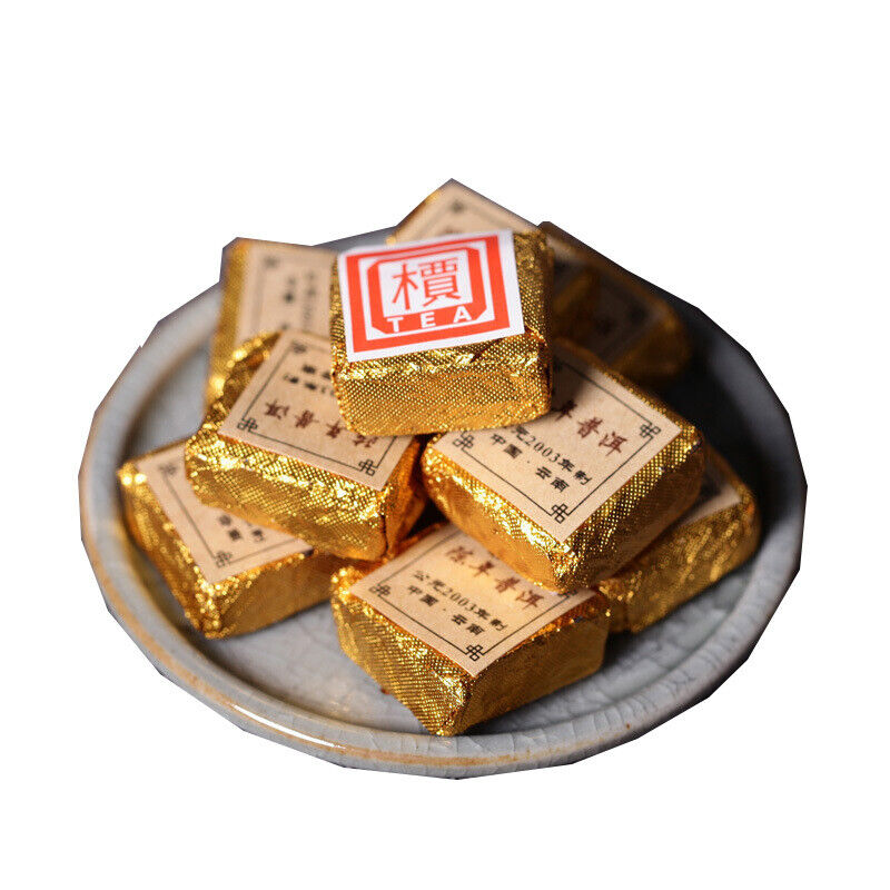 HelloYoung 250g Yunnan Pu-erh Tea Aged Pu-erh Highly Aromatic Ripe Tea Leaves Small Bricks Main image