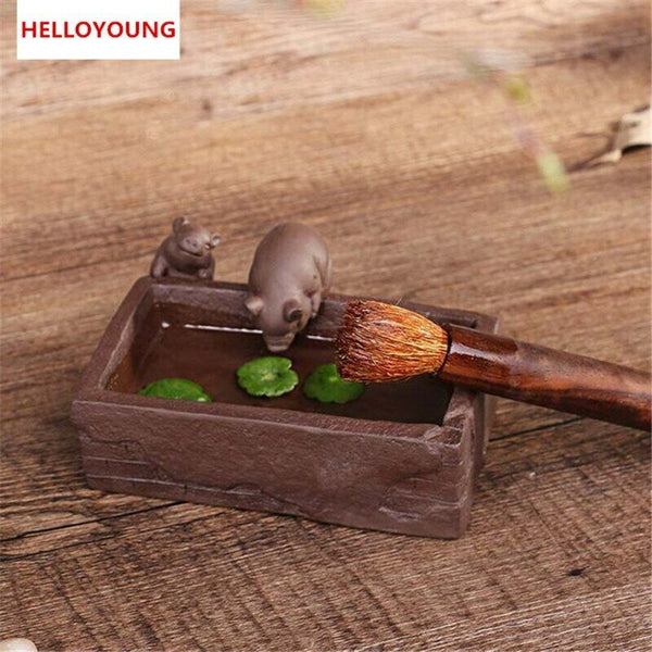 Tea Pet Pig Furnish Articles Home Decoration Kung Fu Tea Accessories Purple Sand
