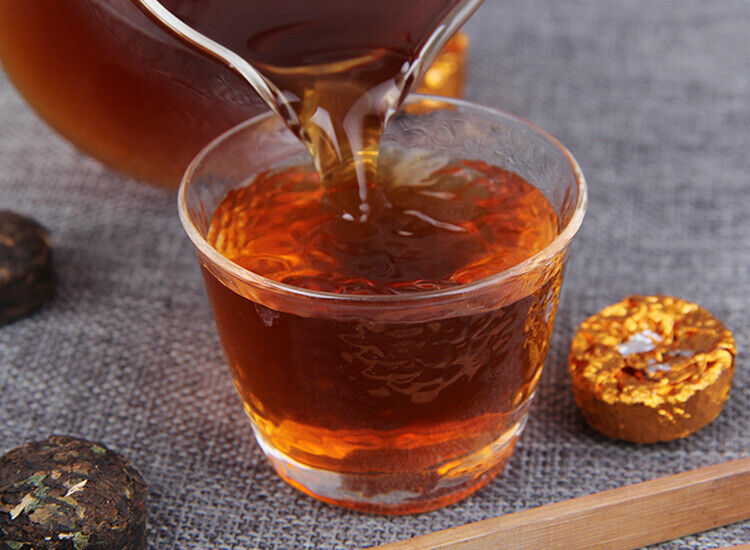 HelloYoung 500g Cloth Bag Puerh Tea Glutinous Aroma Ripe Tea Pu'er Small Tuocha