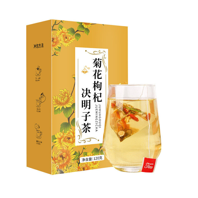Authentic Chrysanthemum, Wolfberry, Cassia Seed Tea Triangle Bag Boxed 120G