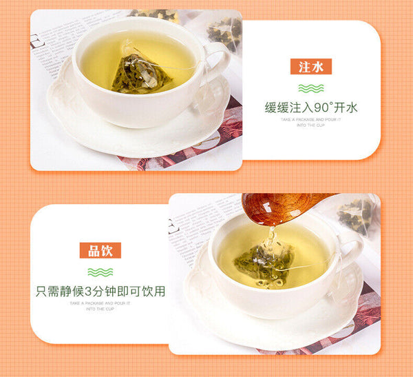 Peach Oolong Tea Fruit Blend Triangle Bags Cold Brew Herbal Drink Hot