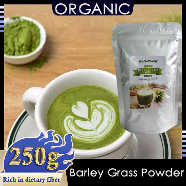 HelloYoung Imported Unsweetened Premium Organic Barley Grass 100% Pure&Natural