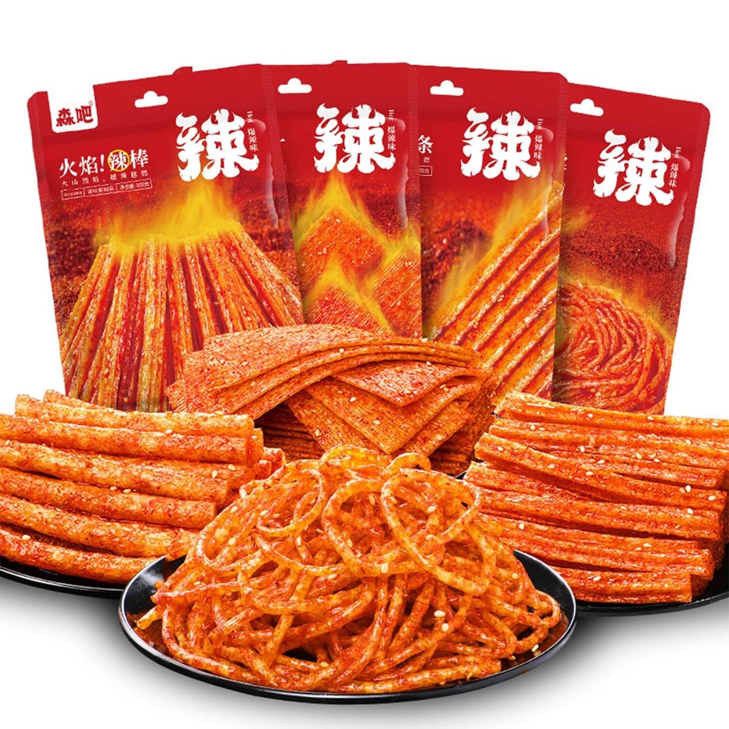 Spicy Strip Small Gluten Latiao Snack Food - Chinese Special Vegan Spicy Flavour Main image