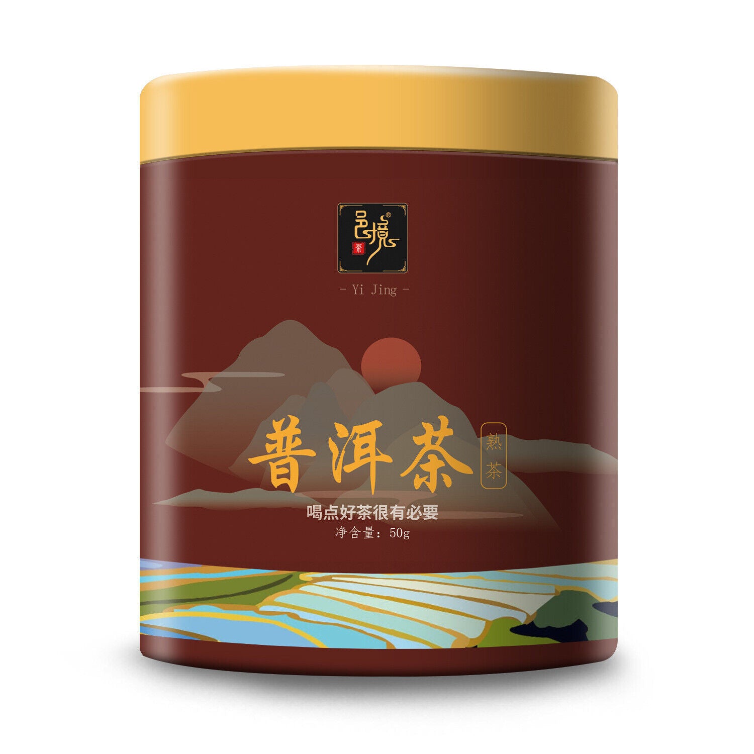 Pu'er Tea Ripe Tea Round Canned 50g Loose Tea Leaves The Older The More Fragrant Main image
