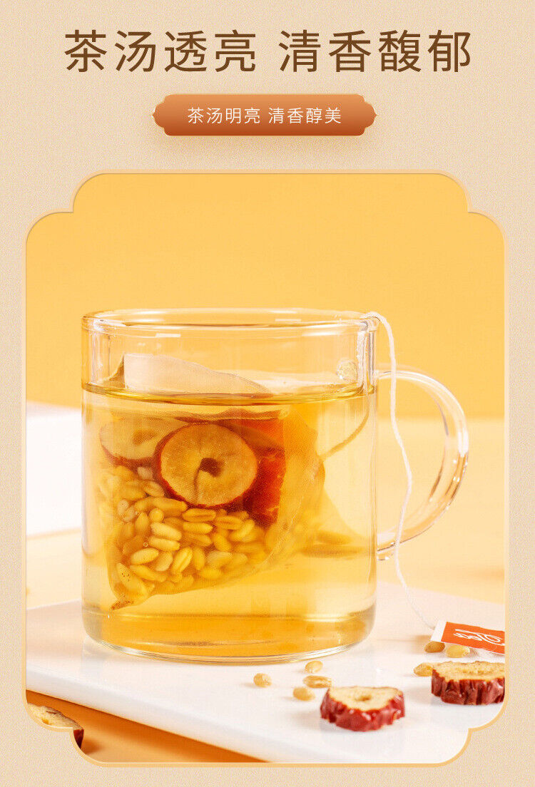 Glycyrrhiza Jujube Soup - Instant Wheat, Licorice & Red Date Pyramid Tea Bags