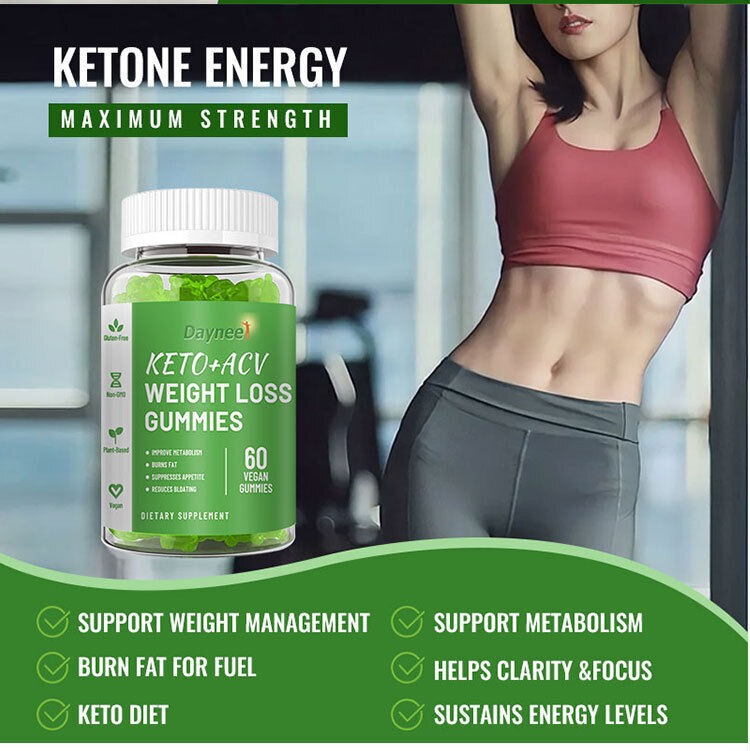 KETO+ACV WEIGHT LOSS GUMMIES 60 Capsules/bottle