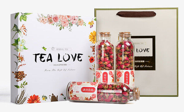 HelloYoung 150G Rose tea, osmanthus box, flower fruit tea, gift box, flower tea