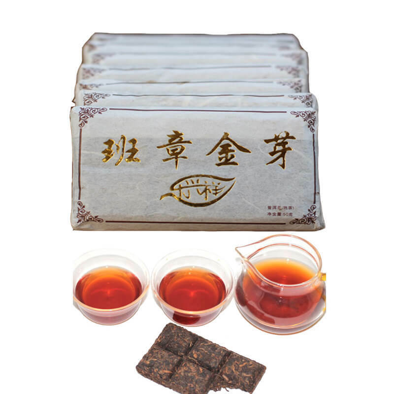 HelloYoung 50g Top Quality Ripe Puerh Tea Brick Shu Puer Pu'er Tea Chinese Yunnan Black Tea