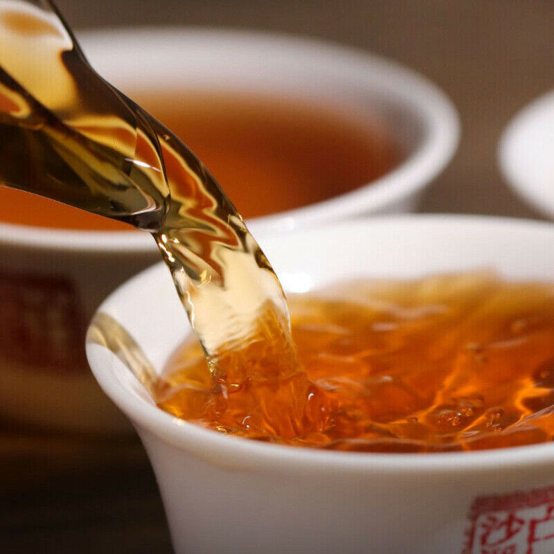 HelloYoung 1kg Gold Flower Tea Black Tea Brick TIAN FU CHA Anhua Baishaxi 1939 Dark Tea