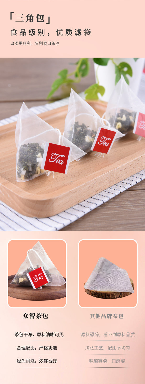 Peach-oolong Tea Triangle Bag Freeze-dried Peach-diced Tea Oolong Tea