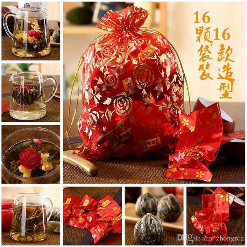 HelloYoung New 16 Kinds of Blooming Flower Tea Flowering Balls Herbal Crafts Flowers