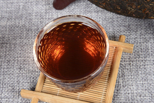 HelloYoung Yunnan Pu'er Tea Ancient Tree Ripe Tea Cake 100g Ripe Tea Ancient Tree Ripe Tea
