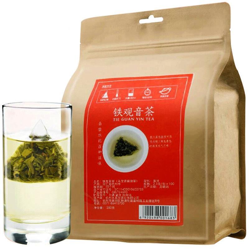 2023 High Quality Anxi Tieguanyin Tea Bag 100 Pcs Oolong Tea Loose Leaf  250g