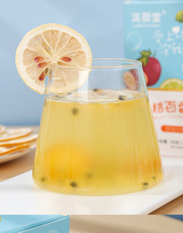 Kumquat, Passion Fruit, Green Tangerine, Lemon,and Snow Pear Cold Brew Fruit Tea