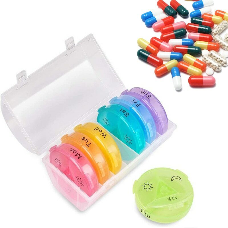 Weekly Daily Pill Holder 7 Days Tablet Medicine Storage Holder Pill Dispenser Main image