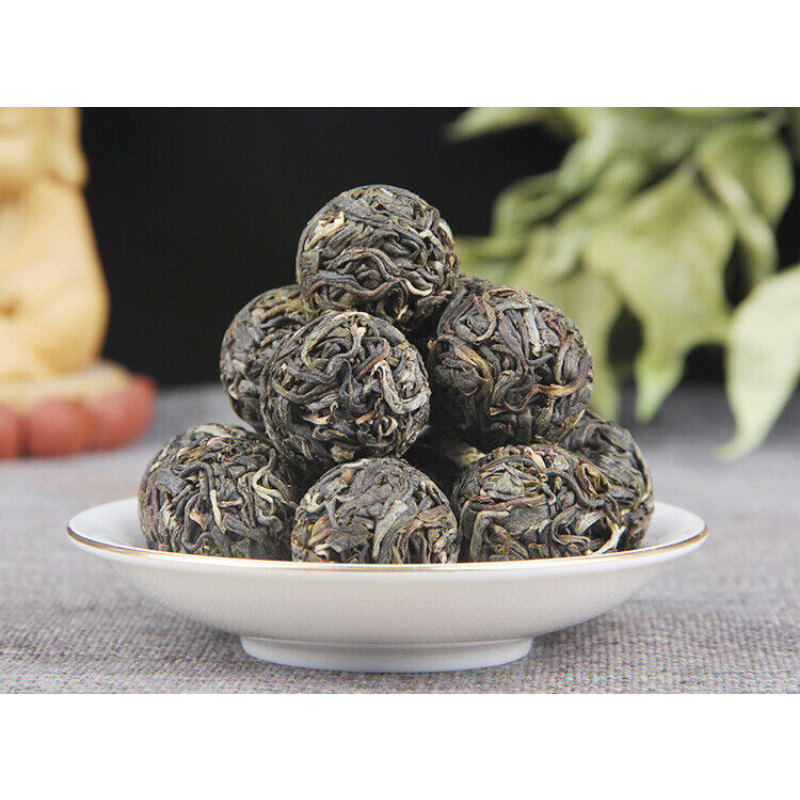 HelloYoung Pu'er Tea Cha Tea Ancient Tree Dragon Pearl Tuo Tea 500g Yunnan Iceland