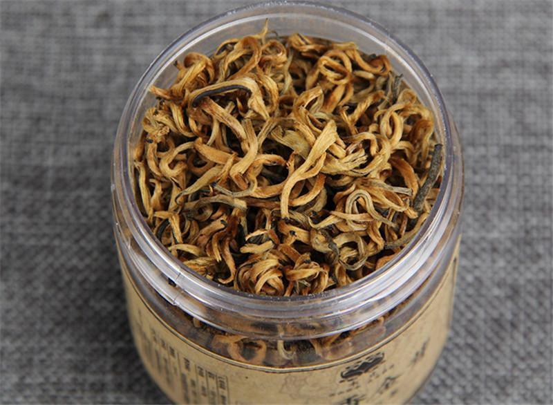 HelloYoung Large Leaves Kung Fu Cha Red Honey Golden Buds Tea Yunnan Dianhong Black Tea 40g