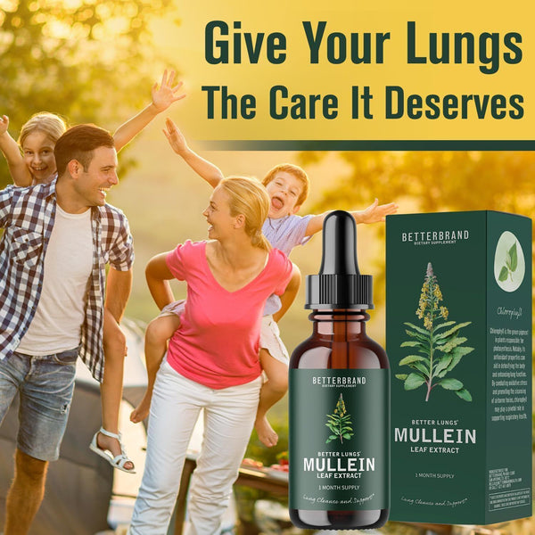 Mullein Leaf Extract Drops Supports Healthy Airflow Promotes Overall Lung Health