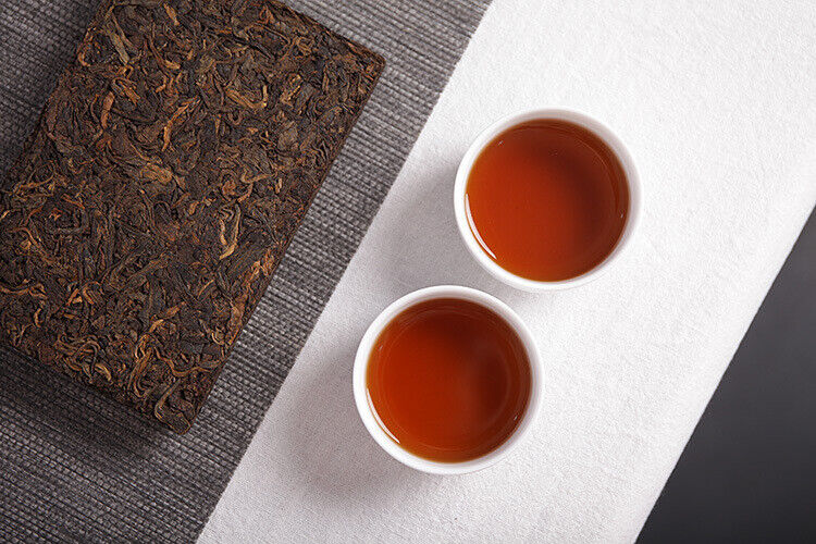 HelloYoung 250g Yunnan Pu'er Tea Menghai Mature Tea Yugong Golden Brick Aroma Mature Tea