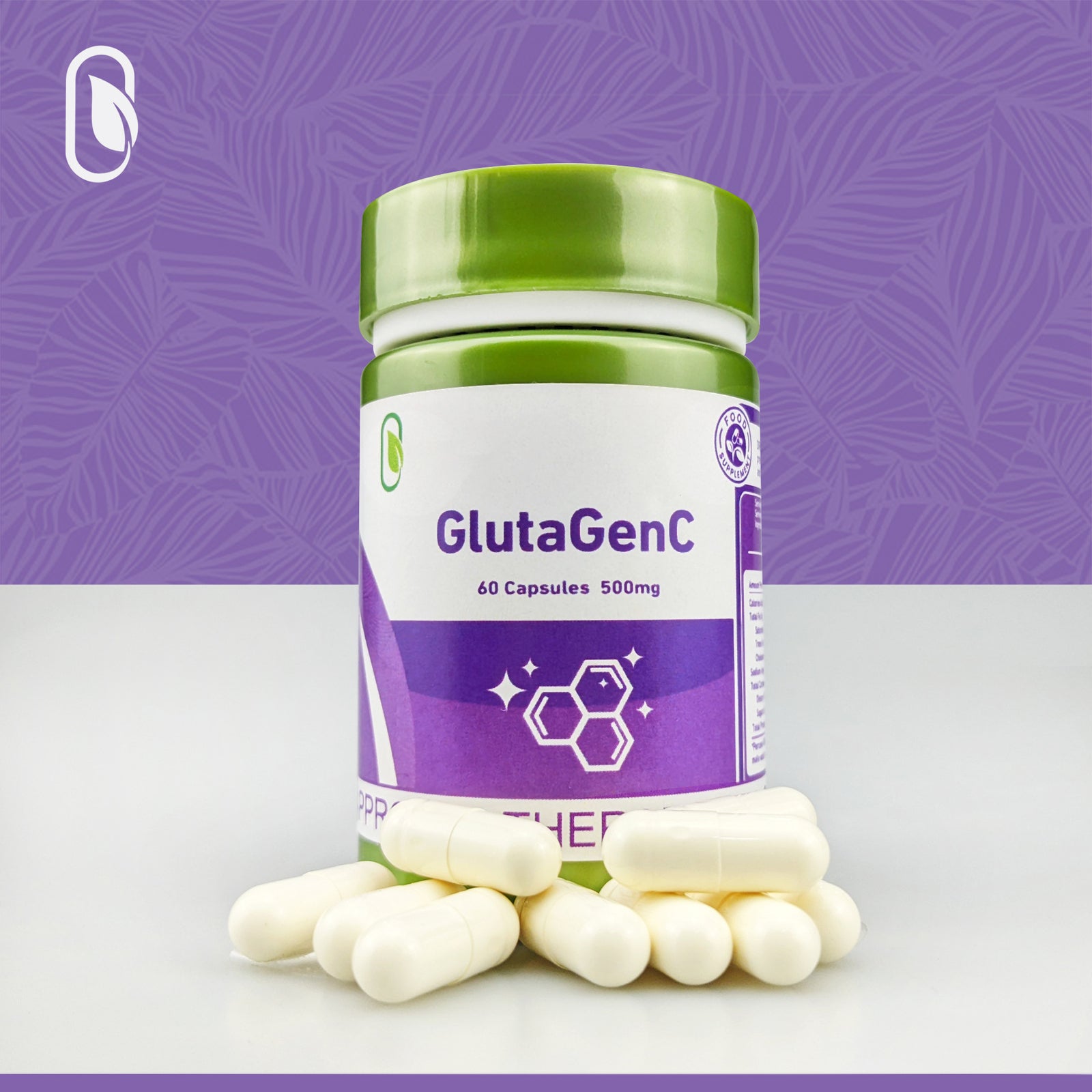 Gluta Genc Glutathion L-Glutathion-Kapseln Anti-Aging Hautaufhellung 60 Secondary image