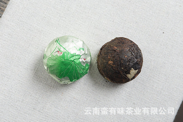 500g Yunnan Ripe Pu'er Tea Lotus Leaf Flavored Ripe Pu'er Mini Tuo Tea