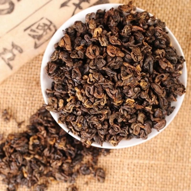 500g Yunnan Fengqing Dianhong Tea Black Tea Loose Cooked Red Biluo Tea Dian Hong